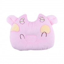Cute baby Newborn Baby Anti-roll Pillow Prevent Flat Head Cute Cow Pink