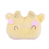 Cute baby Newborn Baby Anti-roll Pillow Prevent Flat Head Cute Cow Yellow
