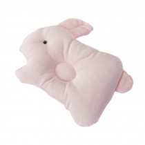 Cute baby Newborn Baby Anti-roll Pillow Prevent Flat Head Cute Rabbit Pink