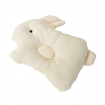 Cute baby Newborn Baby Anti-roll Pillow Prevent Flat Head Cute Rabbit Yellow