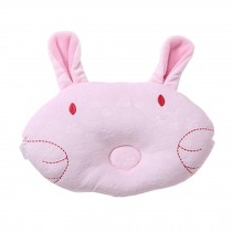 Lovely baby Newborn Baby Anti-roll Pillow Prevent Flat Head Rabbit Pink