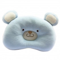 Newborn Babies Pillow Finalize Pillow Cute Bear Shaped,Light Blue