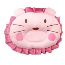 Adorable Soft Newborn Baby Anti-roll Pillow Prevent Flat Head-Lovely Lion,Pink