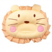 Adorable Soft Newborn Baby Anti-roll Pillow Prevent Flat Head-Lovely Lion,Yellow