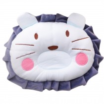 Adorable Soft Newborn Baby Anti-roll Pillow Prevent Flat Head-Lovely Lion,Blue