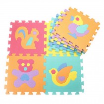 Colorful Waterproof Baby Foam Playmat Set-9pc, Animals