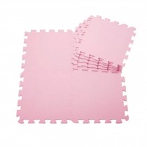 Quality Waterproof Baby Foam Playmat Set-9pc /Pink
