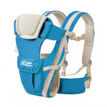 Soft Polyester Baby Carrier Best Child Baby Backpack Cotton belt Blue