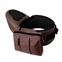 Multifunctional Baby Carrier Kid Hip Seat Carrier/Backpack With Waist Bag Brown