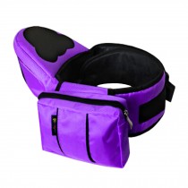 Multifunctional Baby Carrier Kid Hip Seat Carrier/Backpack With Waist Bag Purple