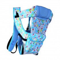 Multifunctional Newborn Baby Carriers For Household & Travel Cute Rabbit Blue