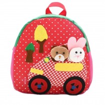 Cute Cartoon Backpack Bag Shoulder Bag/Cross Body Bag,1-3 Years Old,RED