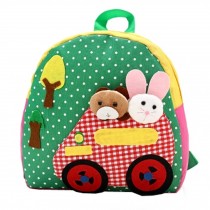 Cute Cartoon Backpack Bag Shoulder Bag/Cross Body Bag,1-3 Years Old,GREEN