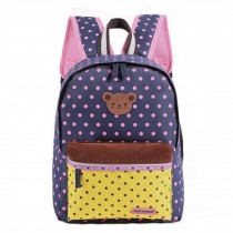 Child's Lightweight Canvas Backpacks School Backpack School Bags,Purple