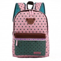 Child's Lightweight Canvas Backpacks School Backpack School Bags,Pink