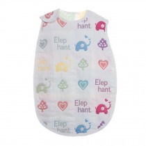 Creative Lovely Summer Spring Baby Sleeping Sack Cotton Wearable Blanket,XL,elephant