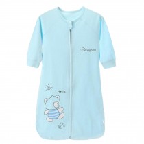 Lovely Summer Spring Baby Cute Sleeping Sack Cotton Wearable Blanket kids gift, 0-5 Yrs,bear blue