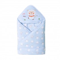 Winter/Fall Thick Cotton Swaddle Baby Adjustable SleepSack,B blue