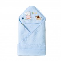 Spring/Fall Cotton Swaddle Baby Adjustable SleepSack,blue
