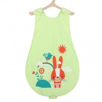 Creative Lovely Unisex-Baby Sleeping Sack Cotton Wearable Blanket-Green Rabbit