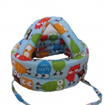 Baby & Infant Toddler Safety Helmet Head Protection Cap Owl Blue(Adjustable)