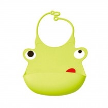 Kids Premium Silicone Soft Bibs Lovely Cartoon Design Soft & Waterproof Frog
