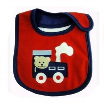 Premium Cotton Waterproof Cute Baby Bib Bibs for Babies Girls Boys - Car/Bear