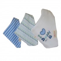 Lovely Feeding Bandana Bibs for Babies and Toddlers Set of 3( I love daddy)