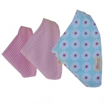 Lovely Bandana Bibs for Babies and Toddlers Set of 3(Little Chrysanthemum)