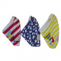 Lovely Feeding Bandana Bibs for Babies and Toddlers Set of 3(yellow duck)