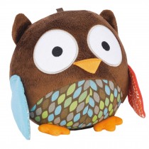 Lovely Animal Soft Plush Bell Ball Toy/Kid's Catch and Feel Toy,  Owl
