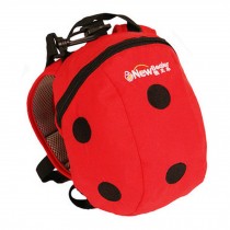 Kid's Lovely Animal Anti-Lost Bag/Baby"s Backpack With a Anti-Lost Belt,Ladybird