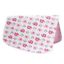 [19*27 Inch] Lovely Waterproof Breathable Baby Urine Pad-Pink Elephants