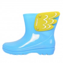 Children's Wellies,Slip Soft-soled Overshoe In Tube Plastic Rain Boots  Blue
