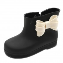 Children Bow Rian Boots,Jelly Shoes,Baby Shoes Water Shoes For Children  Black