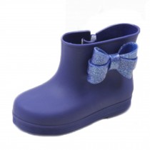 Children Bow Rian Boots,Jelly Shoes,Baby Shoes Water Shoes For Children Sapphire