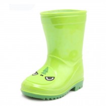 Colorful Kid's Rain Buskin Boots Shoes  Waterproof Rain Boots,Green dinosaur