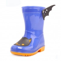 Colorful Cute Kid's Rain Buskin Boots Shoes  Waterproof Rain Boots,Blue
