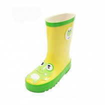Fashionable Kid's Rain Boots Shoes Children Waterproof Rain Boots,Yellow Frog