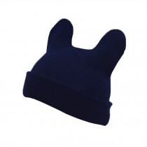 Lovely Baby Unisex-Baby Infant Knitted Hat Devil Horns Hat Woolen Hat Navy Blue