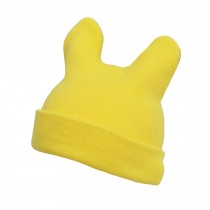 Lovely Baby Unisex-Baby Infant Knitted Hat Devil Horns Hat Woolen Hat Yellow