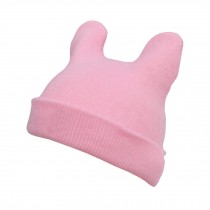 Lovely Baby Unisex-Baby Infant Knitted Hat Devil Horns Hat Woolen Hat Pink
