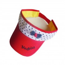Lovely/Fashion Baby Unisex Solid Sports Visor Cap Peaked Cap Wide Brim Hat Red