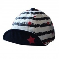 Baby's Summer Outdoor Baseball Cap Star Soft Brim Sun Protection Hat,Dark Blue