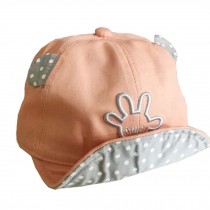 Baby's Summer Outdoor Baseball Cap Palm Soft Brim Sun Protection Hat,Pink
