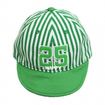 Baby's Summer Outdoor Baseball Cap Striated Soft Brim Sun Protection Hat,Green