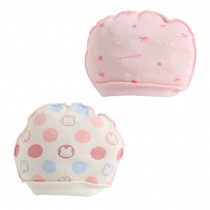 2PCS Cute Pure Cotton Soft Babies Hats Sleep Cap Infant Caps, B