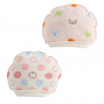 2PCS Cute Pure Cotton Soft Babies Hats Sleep Cap Infant Caps, G