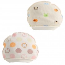 2PCS Cute Pure Cotton Soft Babies Hats Sleep Cap Infant Caps, H