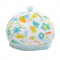 Boneless Stitching Organic Cotton Soft Babies Hats Sleep Cap  Infant Cap, Blue